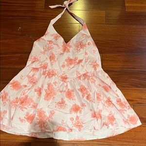 Floral Halter Dress XXL floral dress New